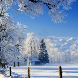 Красивые зимние пейзажи природы (97 фото)