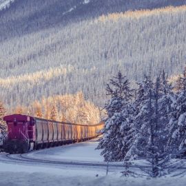 Поезд зимой (49 фото)