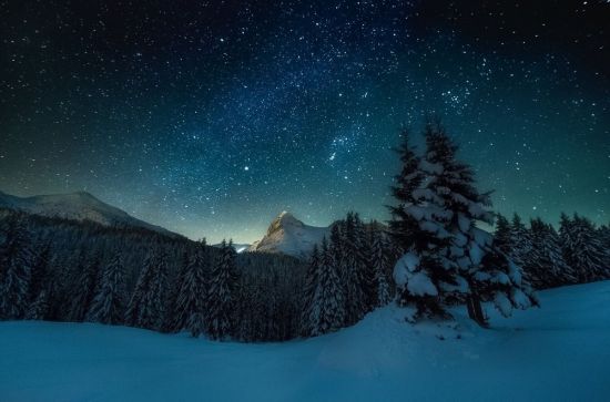 Зимнее звездное небо (39 фото)