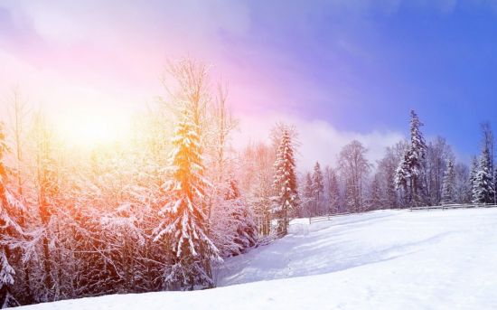 Зимний Солнечный пейзаж (48 фото)