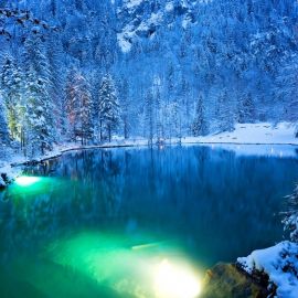 Зимнее озеро (54 фото)
