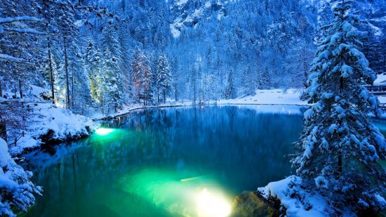 Зимнее озеро (54 фото)