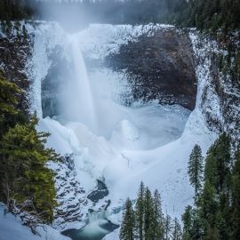 Водопады Карелии зимой (63 фото)