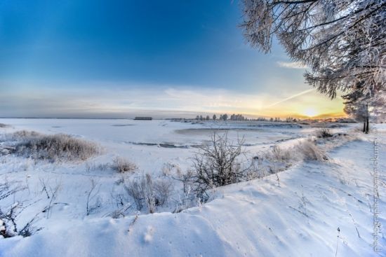 Река Волга зимой (43 фото)