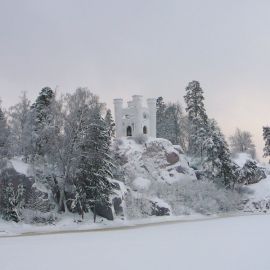 Парк Монрепо в Выборге зимой (45 фото)
