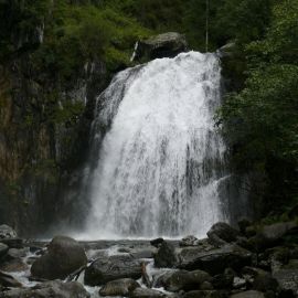 Водопад Корбу на Телецком озере (77 фото)