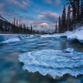 Лед на реке (70 фото)