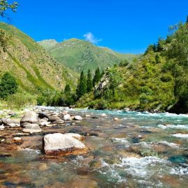 Река Нарын в Киргизии (72 фото)