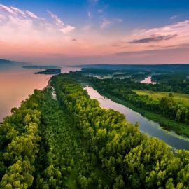 Река Волга сверху (57 фото)