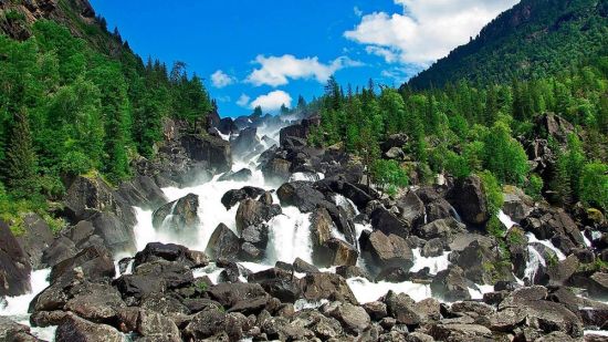 Водопад Учар горный Алтай (73 фото)