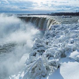 Ниагарский водопад замерз (69 фото)