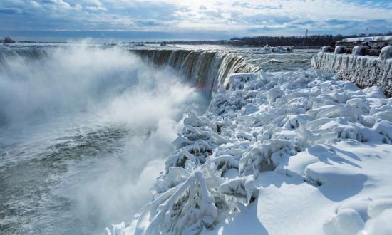 Ниагарский водопад замерз (69 фото)