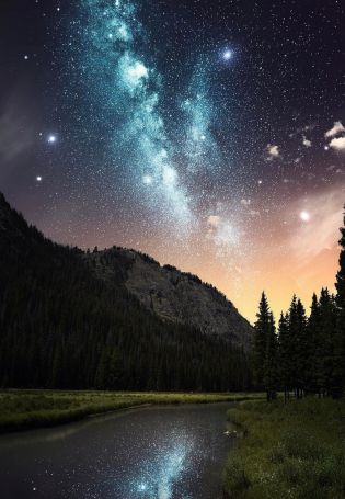 Ночное небо (73 фото)
