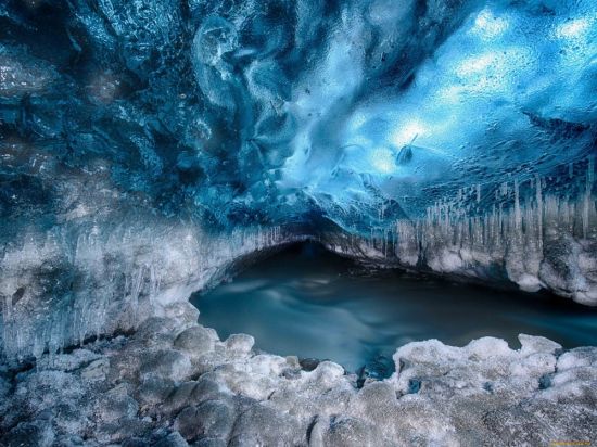 Ледяная пещера (29 фото)