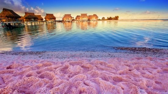 Розовый пляж Багамы (48 фото)
