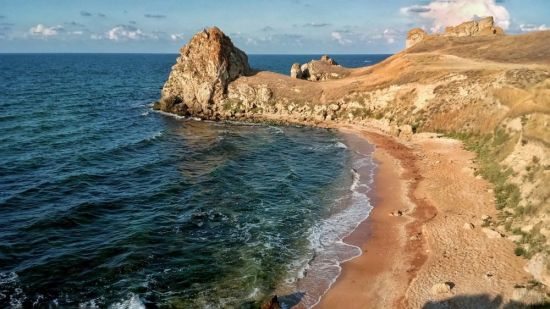 Пляж Окуневка Крым (28 фото)