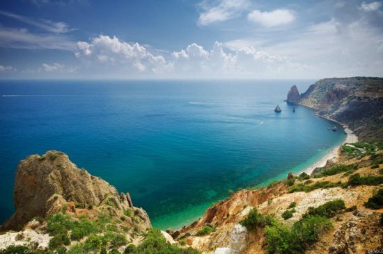 Черноморское пляж (53 фото)