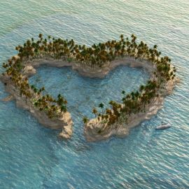 Остров в виде сердца (55 фото)
