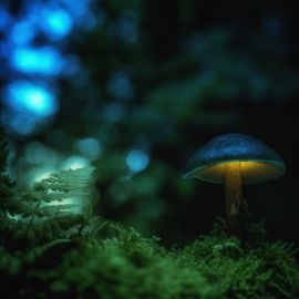 Светящиеся грибы (56 фото)
