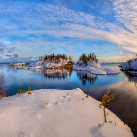 Ладожское озеро зимой (58 фото)
