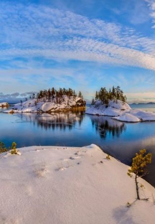 Ладожское озеро зимой (58 фото)