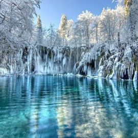 Плитвицкие озера зимой (55 фото)