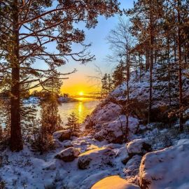Зимние пейзажи Карелии (59 фото)