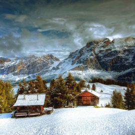 Альпийская деревня зимой (52 фото)