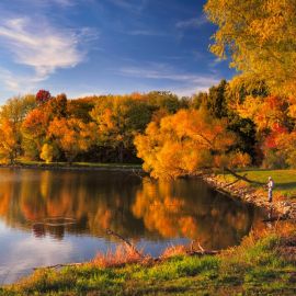 Осень озеро (57 фото)