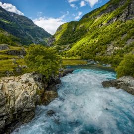 Реки Норвегии (58 фото)