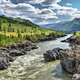 Горные реки Алтая (56 фото)