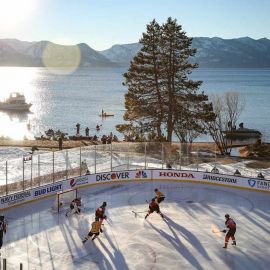 Хоккей на озере Тахо (53 фото)