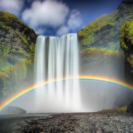 Водопад с радугой (53 фото)