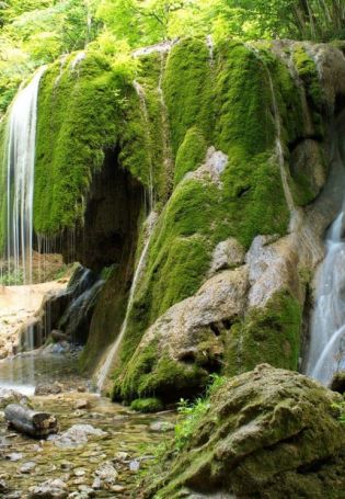 Водопад серебряные струи в Крыму (59 фото)