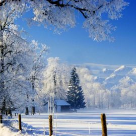 Красивые снежные пейзажи (59 фото)