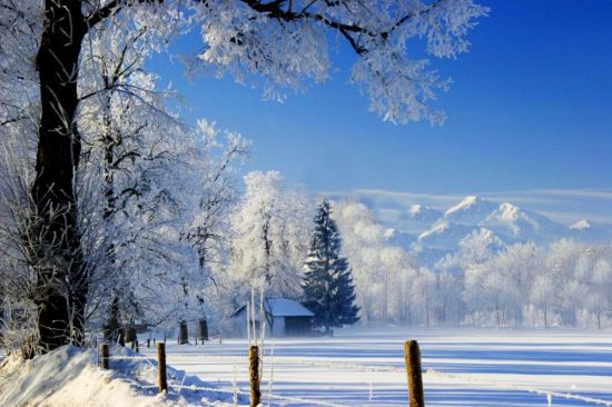 Красивые снежные пейзажи (59 фото)