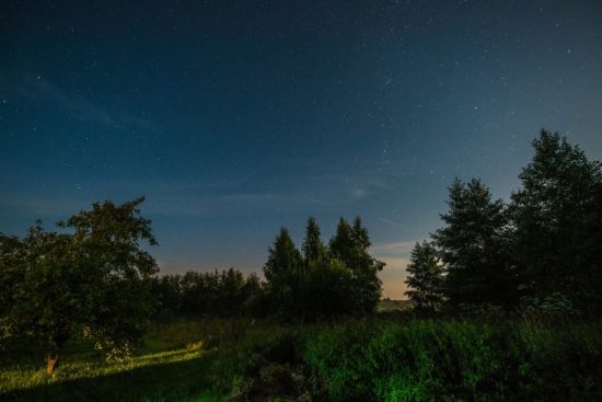 Ночное небо в деревне (57 фото)