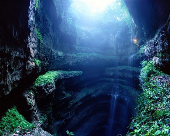 Пещера ласточек в Мексике (56 фото)