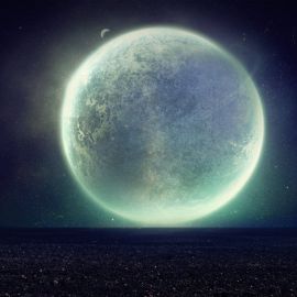 Луна в космосе (52 фото)