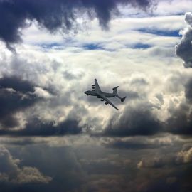 Самолет в облаках (54 фото)