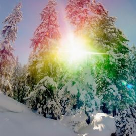 Цветной снег (57 фото)