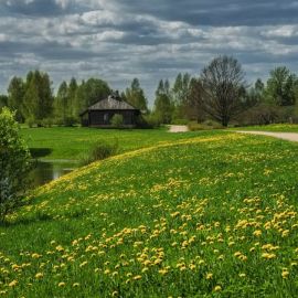 Весенний деревенский пейзаж (57 фото)