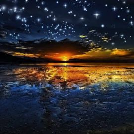 Вечернее небо со звездами (48 фото)