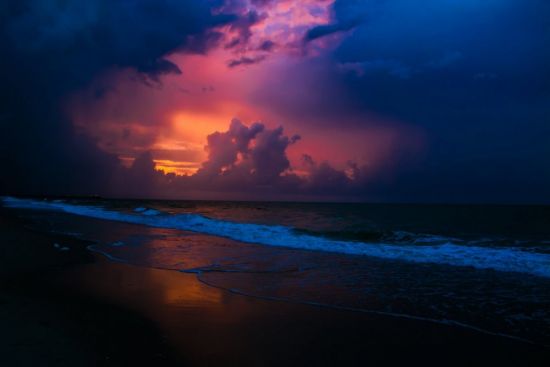 Ночной морской берег (55 фото)