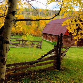Осенний деревенский пейзаж (47 фото)