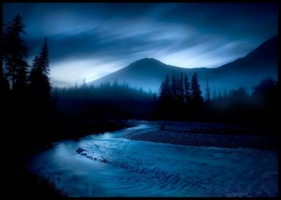 Горный пейзаж ночью (45 фото)