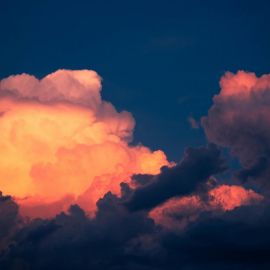 Оранжевые облака (53 фото)