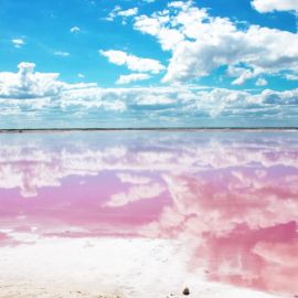 Розовое озеро в абхазии (48 фото)