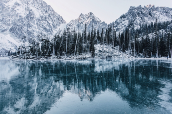 Кольсайские озера зимой (53 фото)