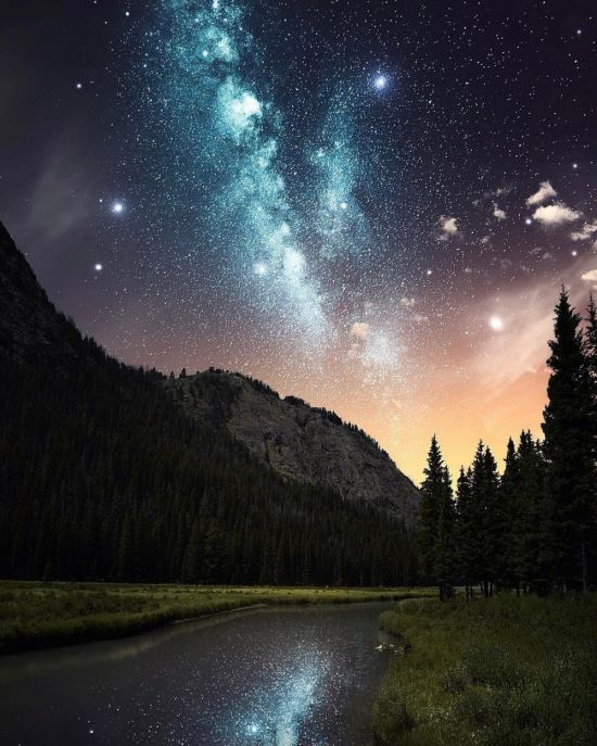 Светлое ночное небо (48 фото)